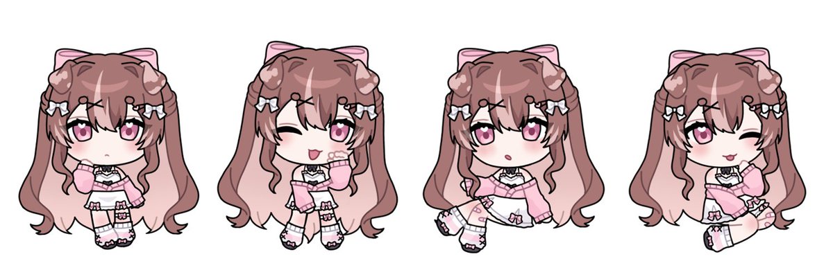 miu_chaa's tweet image. chibi ych bundle for @babygemvt !! ✿