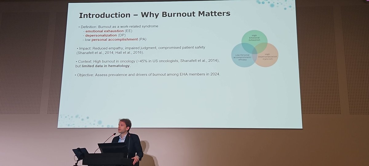 Priya Sriskandarajah ๐บ๐ฆ๐๐ (@priyasrirajah) on Twitter photo Really important session by Come Bommier discussing burnout amongst haematologists #EHA2025 <a href="/EHA_Hematology/">European Hematology Association</a> Really important session by Come Bommier discussing burnout amongst haematologists #EHA2025 <a href="/EHA_Hematology/">European Hematology Association</a>