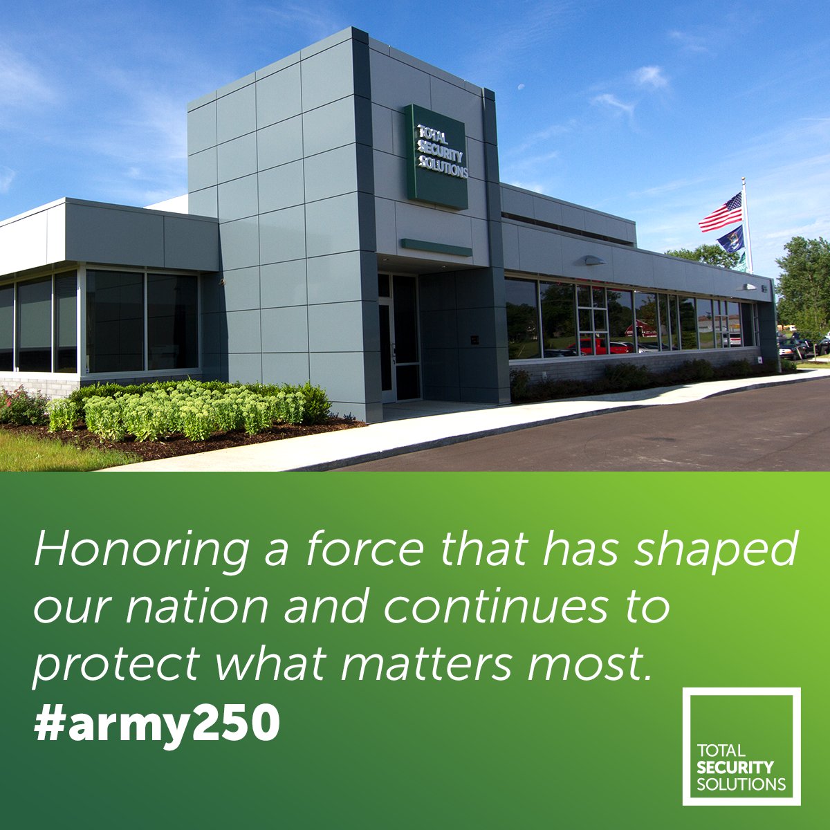 For 250 years, the U.S. Army has led with courage, resilience, and honor.

At TSS, we’re proud to follow that example—securing the spaces where people live, work, and lead.

🎖 Honoring the Army’s enduring legacy. 

#army250 #usarmy #safetyandservice