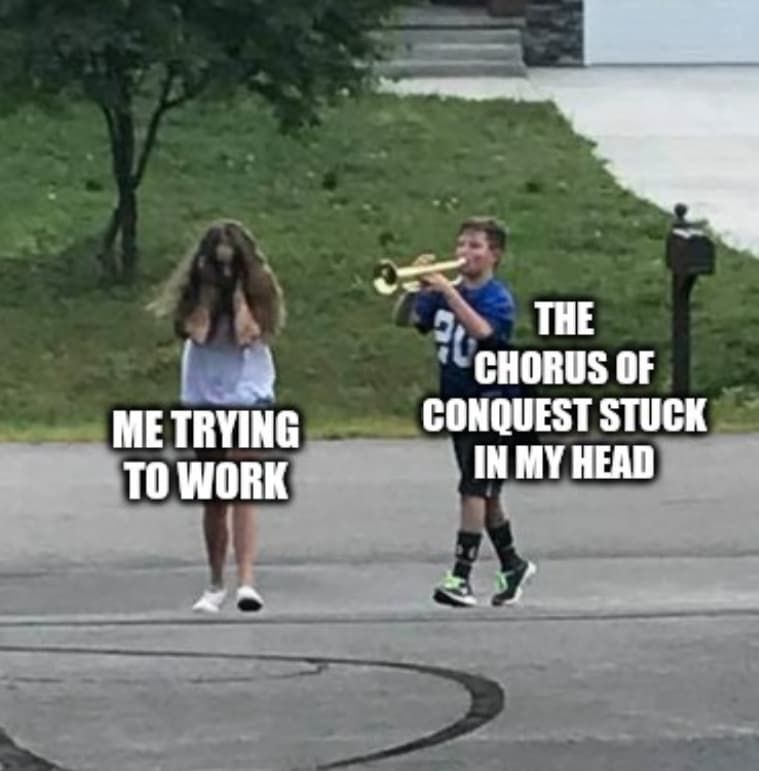 Conquest — the song you didn’t ask for but can’t stop humming.
No cure known. Side effects: spontaneous headbanging and random “Hey hey!” outbursts.

🎤 Know someone who’s already infected? Spread the madness!

#OrdenOgan #Conquest #MetalMemes #DarkPowerMetal