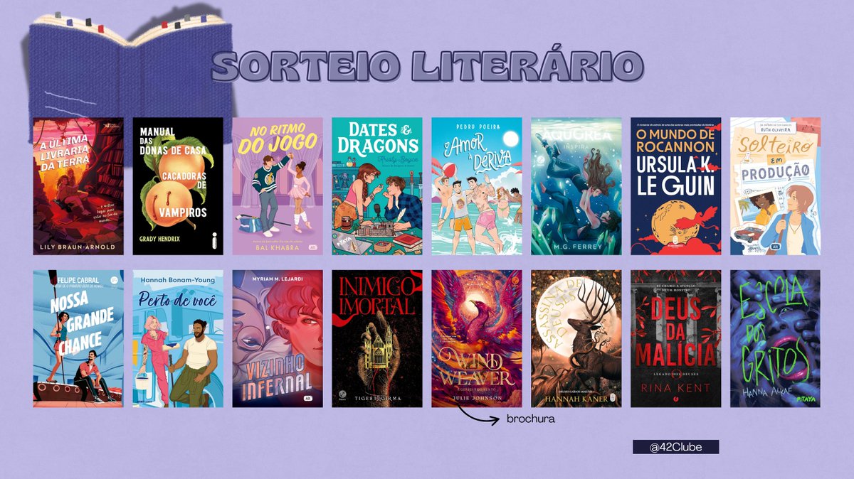 Clube 42 🛍️ (@42clube) on Twitter photo ✨ Sorteio Literário✨
🏆 Prêmio: 1 livro da seleção ou R$60 no pix!
📌 Regras:
📍 Seguir <a href="/42Clube/">Clube 42 🛍️</a>
📍 RT no FIXADO
📍 Dar RT aqui e prontinho!
🗓 ENCERRA: 22/06! Já sabem o que vão querer?? Boa sorte a todos!🍀 ✨ Sorteio Literário✨
🏆 Prêmio: 1 livro da seleção ou R$60 no pix!
📌 Regras:
📍 Seguir <a href="/42Clube/">Clube 42 🛍️</a>
📍 RT no FIXADO
📍 Dar RT aqui e prontinho!
🗓 ENCERRA: 22/06! Já sabem o que vão querer?? Boa sorte a todos!🍀