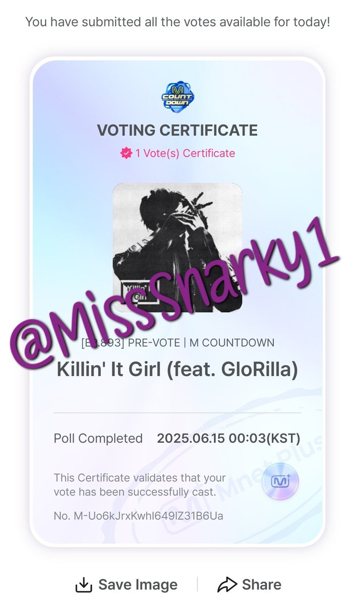 MissSnarky1's tweet photo. Voting has reset! Make sure you get those votes in!
https://t.co/tXO1xtvQlD https://t.co/mf6lWqgZuu