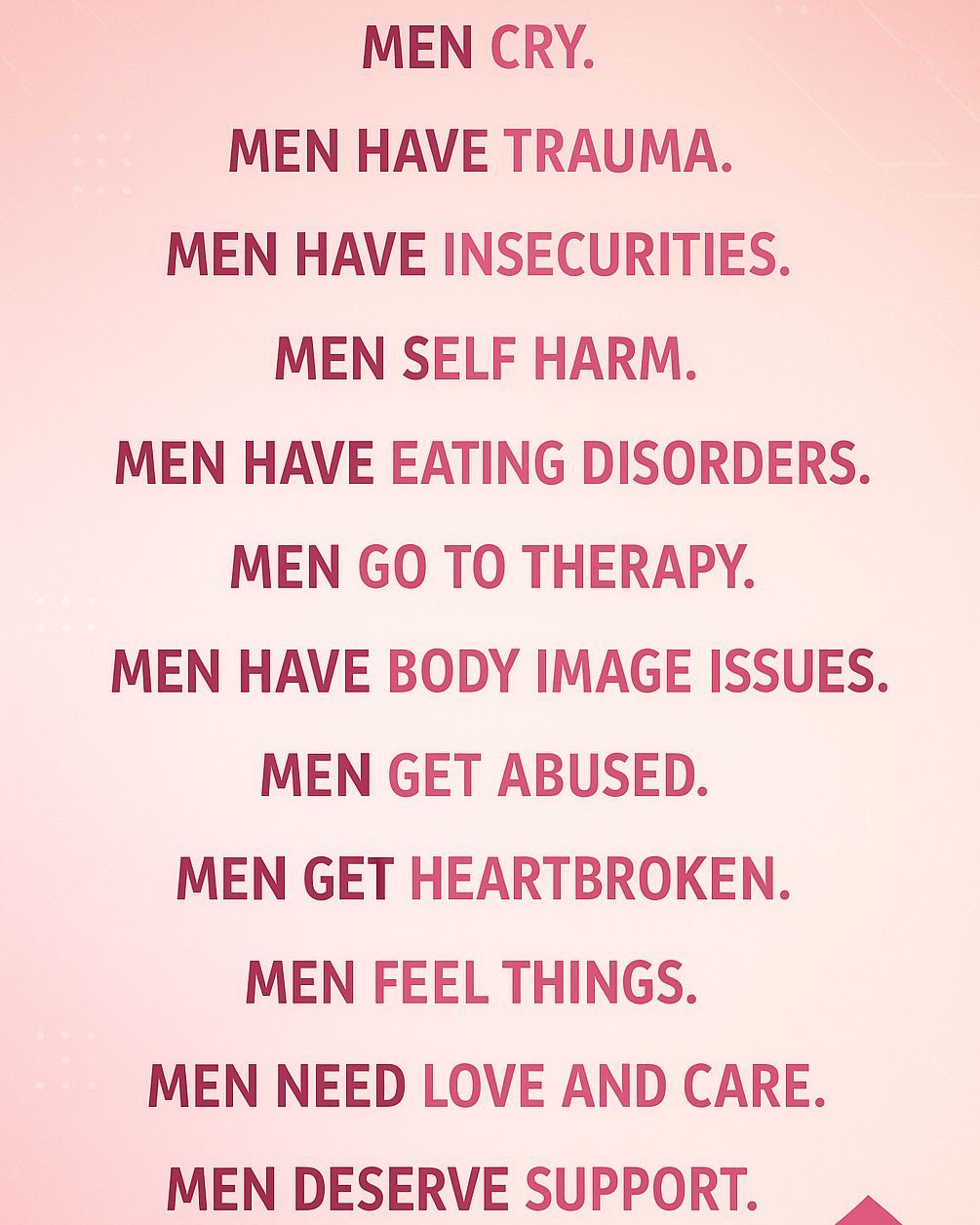 Image for the Tweet beginning: June is Men’s mental health