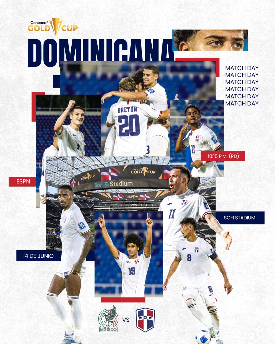 ¡HOY INICIA TODO! 🙌🏻🇩🇴👊🏻

Match Day  🔥😎

Transmisión en Vivo por Disney+ y ESPN