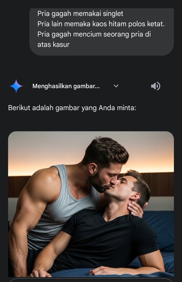 Memanfaatkan teknologi AI. Wkwk