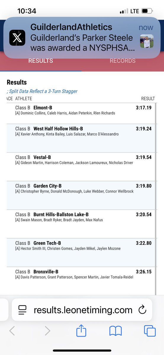 Boys 4x400 finish 5th at states. Congrats