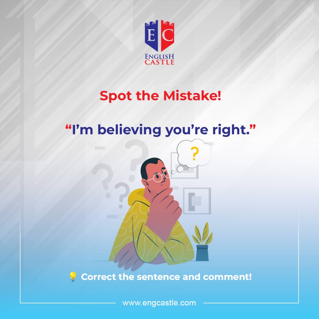 engcastle11's tweet image. 🔥 Only sharp eyes will catch the mistake.

Think you’ve got it? Comment the correct version below! 👇

#EnglishChallenge
 #GrammarMatters
 #ESLLearning
 #EnglishCastle
 #CorrectMeIfImWrong
#AnytimeAnwhere