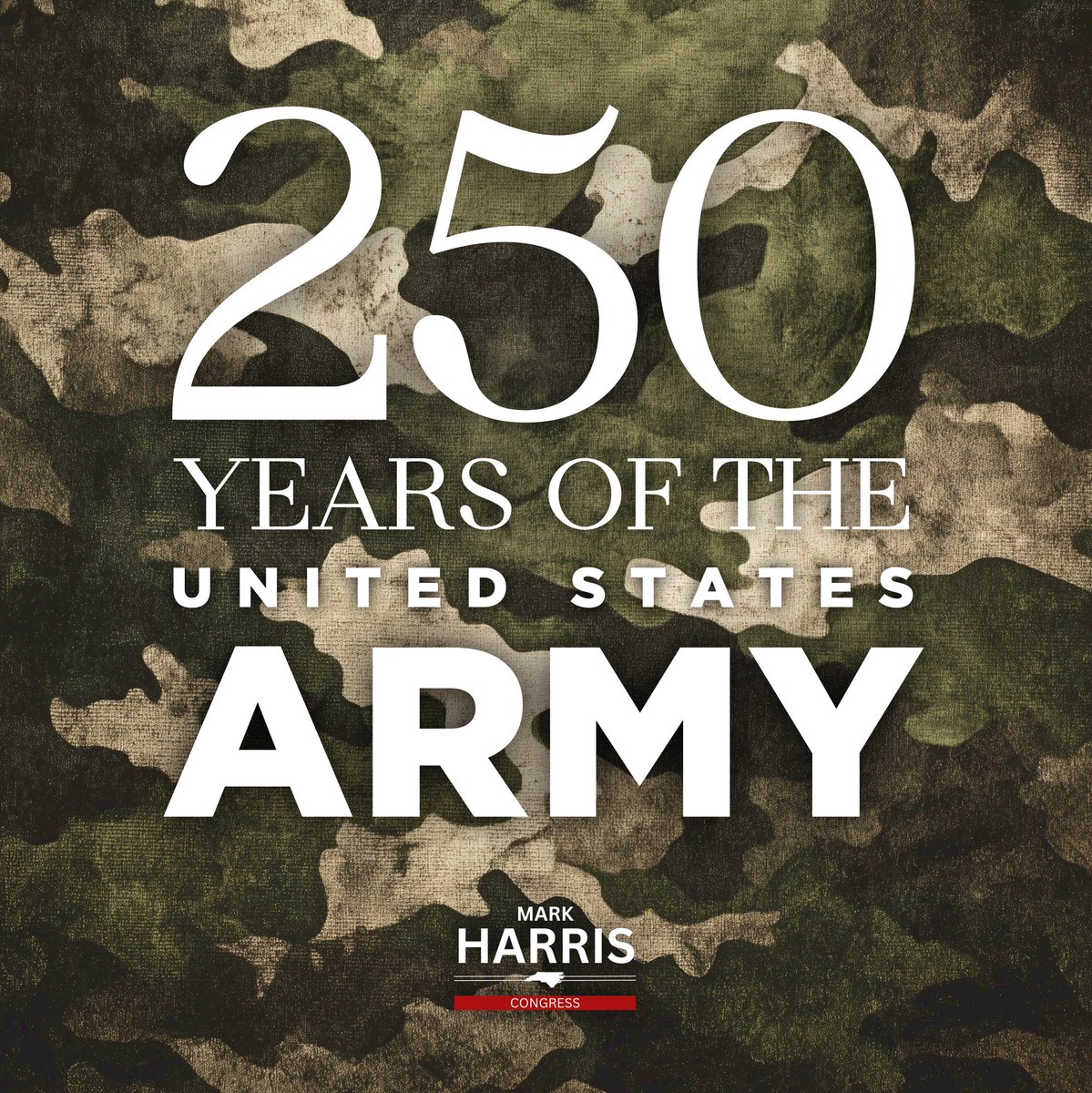 MarkHarrisNC8's tweet image. Today we celebrate 250 years of the United States Army, a legacy of strength, sacrifice, and unshakable resolve. To every soldier who has ever worn the uniform: thank you for defending our nation, preserving liberty, and standing ready to answer the call. America is stronger…