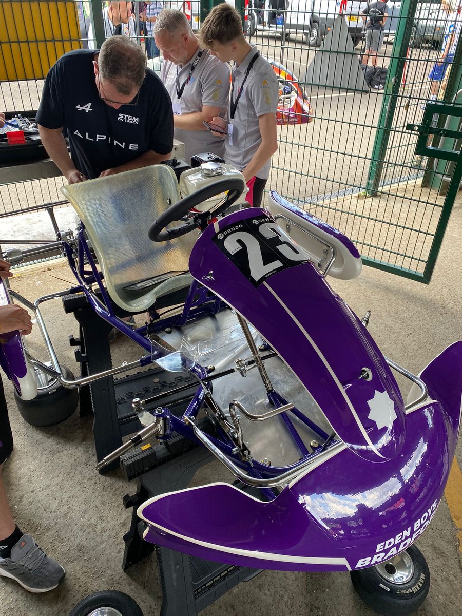Scrutineering the kart to check its safe to race, and also to validate the hard work of the boys!!
#STEMonTrack #ambition #Teamwork #engineering #technology #maths #science