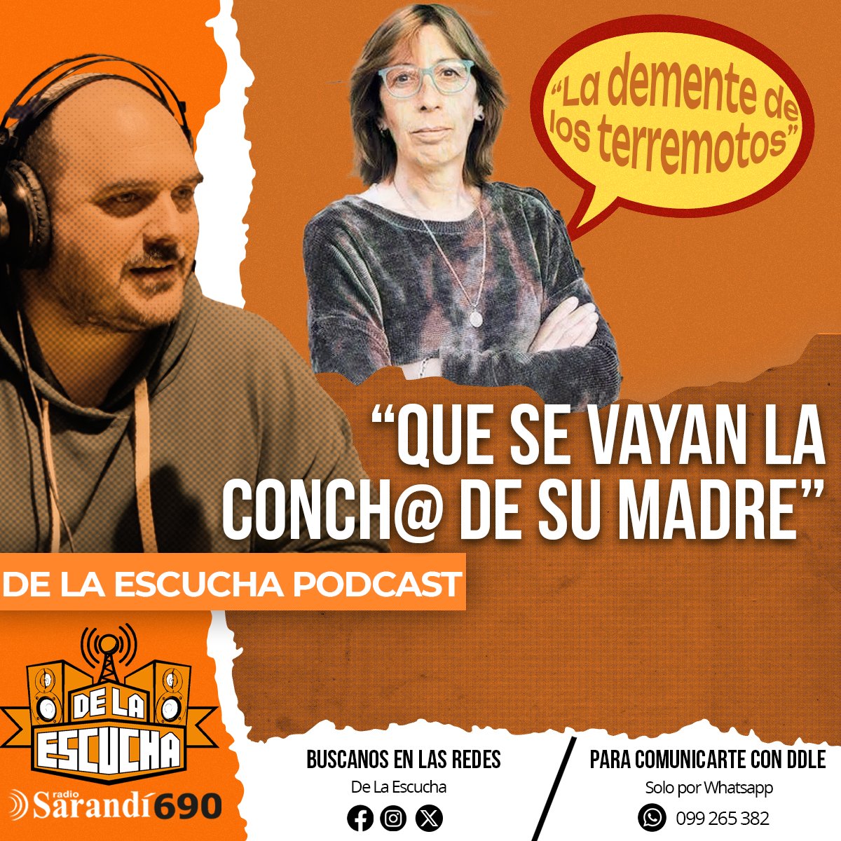 🎙️#LoQuePasó en #DeLaEscucha

▶ Directora de un obervatorio manda a la coch@ de su madre a los políticos
▶ Fede Buysan nostálgico
▶ Zapping Deportivo 
▶ Zapping Radial

open.spotify.com/episode/5bjKQA…

▶ Nuestras Redes
👉 linktr.ee/delaescucha