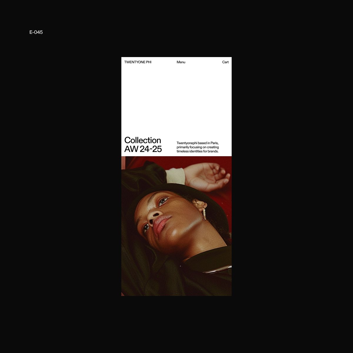 agency21phi's tweet photo. E-045 | Ecommerce Design Concepts 

Home page for an online clothing store https://t.co/646QKdDUOQ