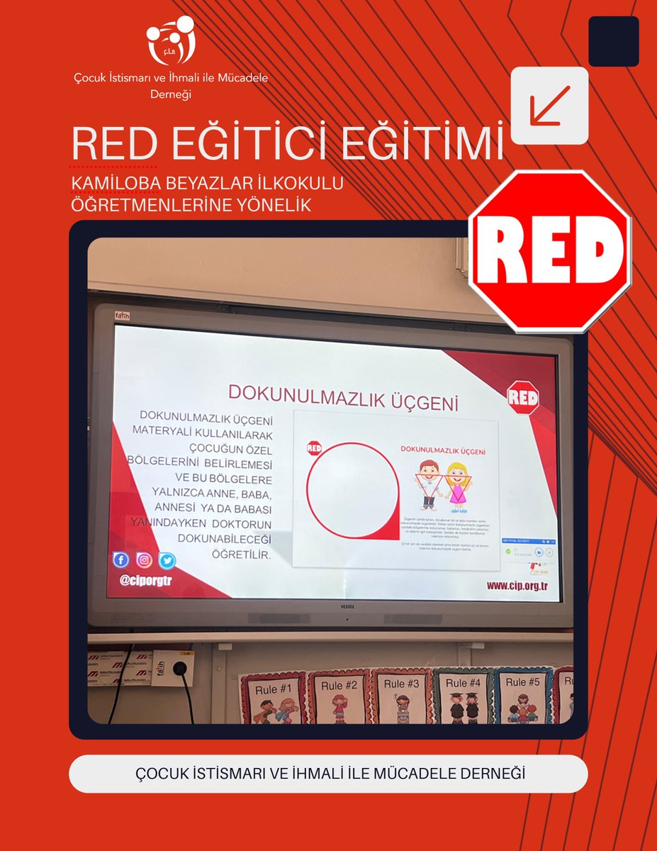 Sevgili Çocuk Dostları,
İstanbul Büyükçekmece Kamiloba Beyazlar İlkokulu Öğretmenlerine Yön. Kur. Üyemiz ve Dernek Sözcümüz Volkan ÇOLAKOĞLU tarafından "RED EĞİTİCİ EĞİTİMİ" çalışması gerçekleştirilmiştir. Misafirperverliklerinden dolayı okul yönetimine teşekkürlerimizi sunarız.