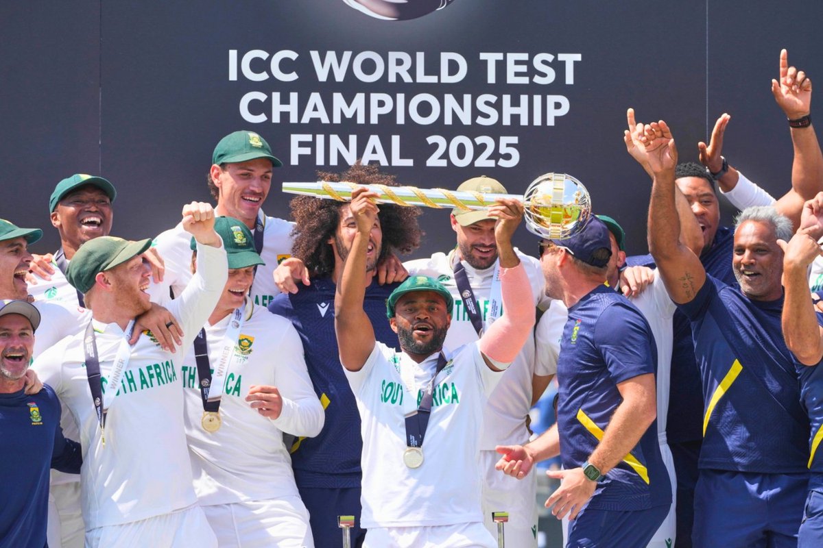 This time for Africa! 🇿🇦 🏆
#WtcFinal2025 
#SAvsAUS 
#bauvma