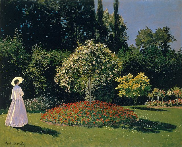 クロード・モネ『庭の女』1867年   エルミタージュ美術館