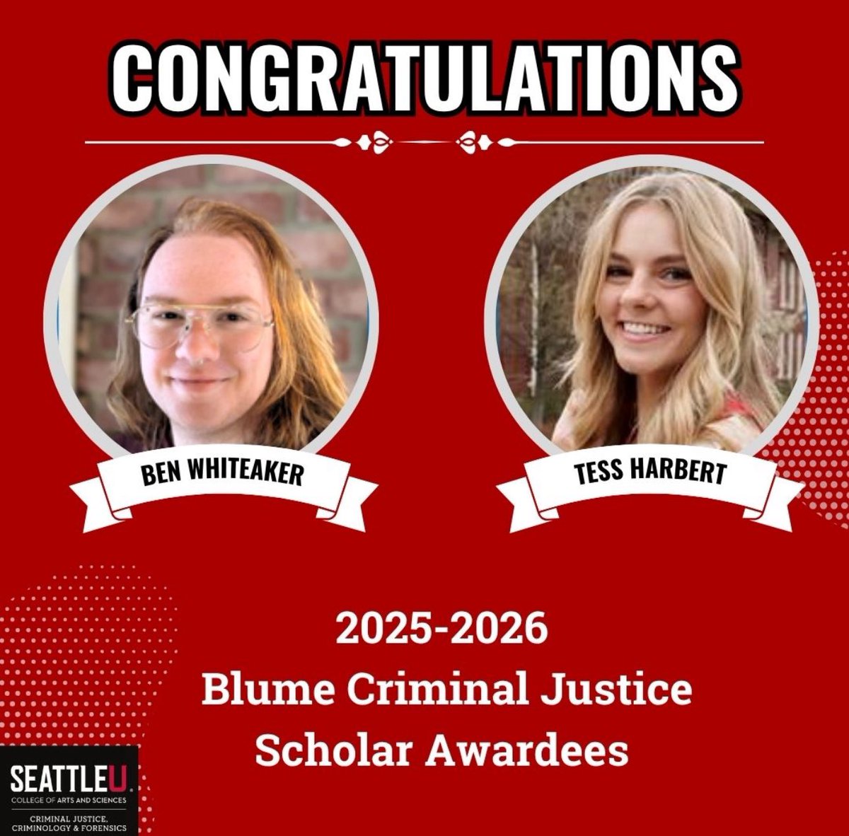 SeattleU Criminal Justice, Criminology & Forensics tweet media