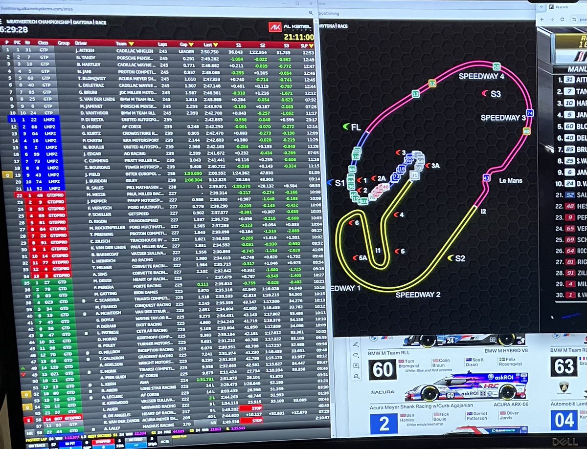 mmb99999's tweet photo. @CalePutnam During all IMSA events, try https://t.co/vd4FgTQXKj, then click Live Timing. You will see a similar screen to WEC, and you can edit columns, can also get a GPS tracker by opening up left side. Not as refined as WEC tho. https://t.co/UGJw4bk5jC