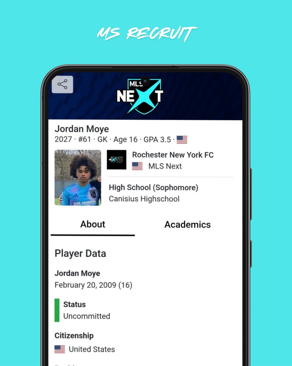 Internespo - College Soccer (@internespo) on Twitter photo 💥 Spotlight: <a href="/moye_stefan/">Jordan Stefan Moye</a>
⚽️ 2027 · Goalkeeper
🏟️ <a href="/rnyfcofficial/">Rochester New York FC</a>
📍 Rochester, NY
Player Profile: internespo.com/profile/jordan…
#YouthSoccer #ECNL #ECNLBoys #GA #CollegeSoccer #Recruiting 💥 Spotlight: <a href="/moye_stefan/">Jordan Stefan Moye</a>
⚽️ 2027 · Goalkeeper
🏟️ <a href="/rnyfcofficial/">Rochester New York FC</a>
📍 Rochester, NY
Player Profile: internespo.com/profile/jordan…
#YouthSoccer #ECNL #ECNLBoys #GA #CollegeSoccer #Recruiting