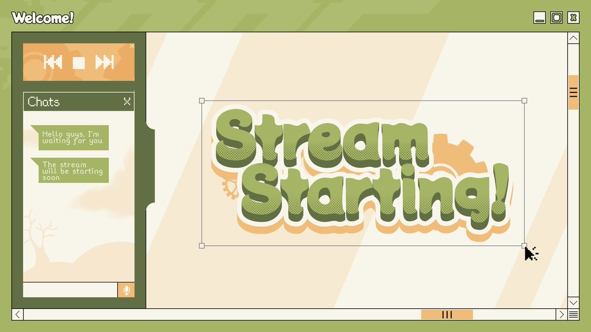 Haine_pi's tweet image. Vtuber Stream Status Screen(static);