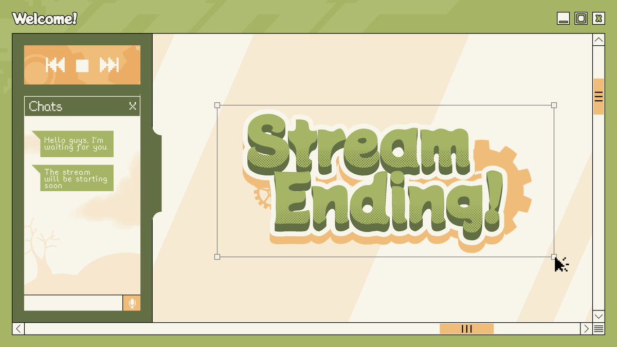 Haine_pi's tweet image. Vtuber Stream Status Screen(static);