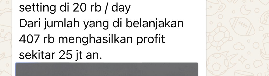 salah 1 peserta workshop ngiklan 20 ribu perhari. dari budget 400 ribuan profit 25 juta 😆

definisi the real winning produk. kalau ini sih yg keren mbanya, karena memang beliau suka ngulik sendiri. 

saya aja kalau spending iklan 400 ribu profit paling mentok 5-10 juta. keren
