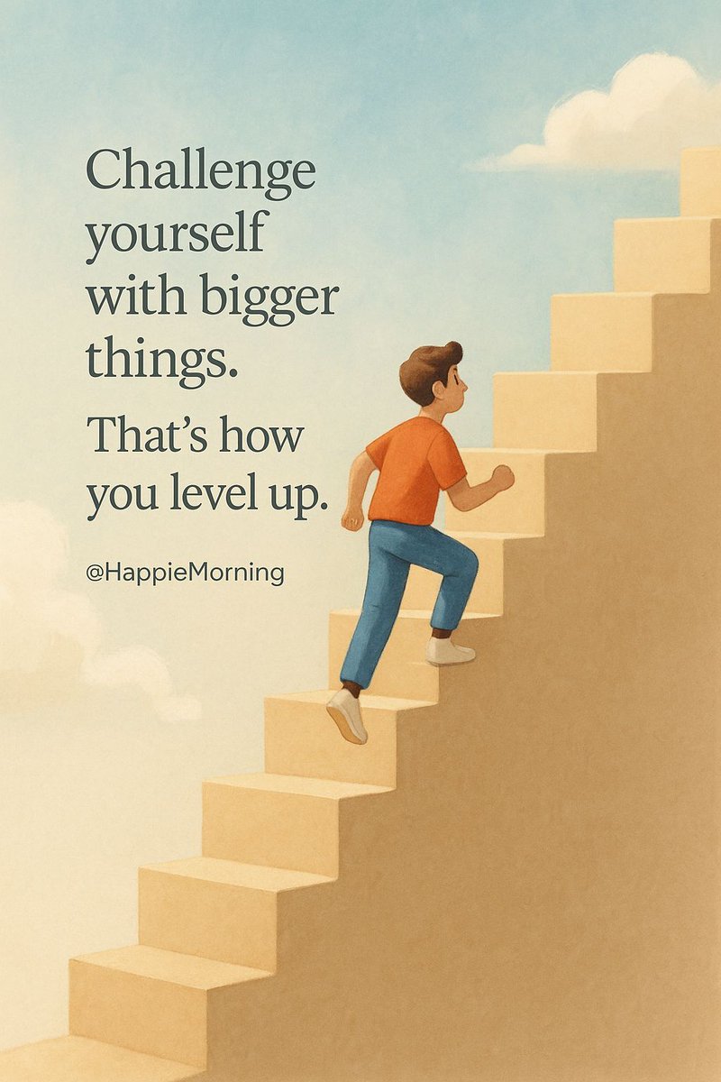 HappieMorning's tweet image. Stretch beyond the easy.  
That&apos;s where growth lives.  

#levelupmindset #challengeyourself