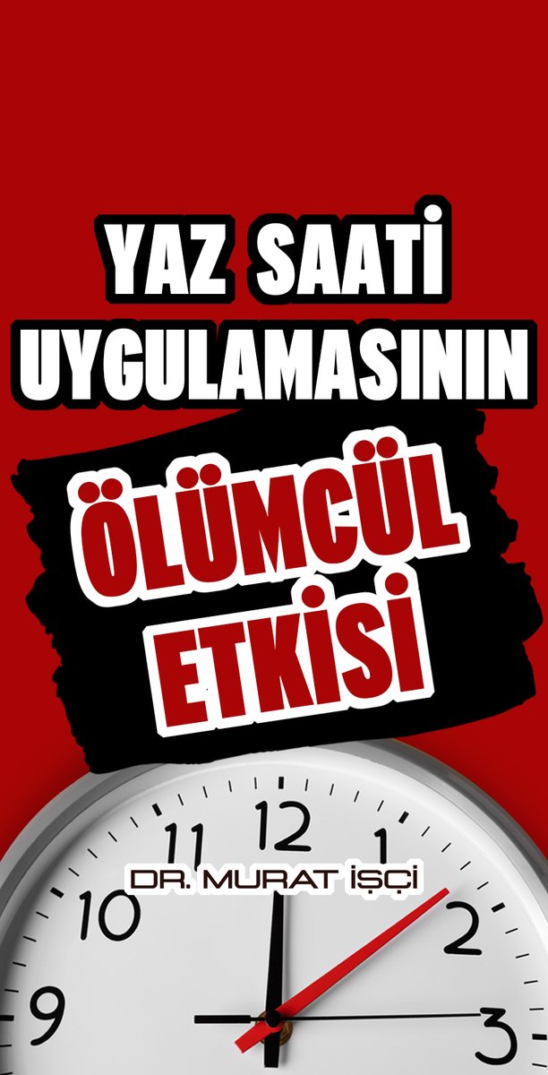 drmuratisci's tweet photo. Yaz saati uygulamasının yapıldığı ülkelerde ilkbaharda saatler bir saat ileri alındığında insanlar bir saat daha az uyumaya başlarlar ve kalp krizi oranları %24 artar Son baharda saatler geri alındığında bir saat ekstra uyunduğundan kalp krizi oranları %21 oranında düşer. https://t.co/nLZUGTwSto