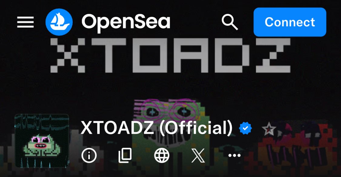 XToadz_NFT's tweet image. 👀✅ 

!verified @opensea 

opensea.io/collection/xto…