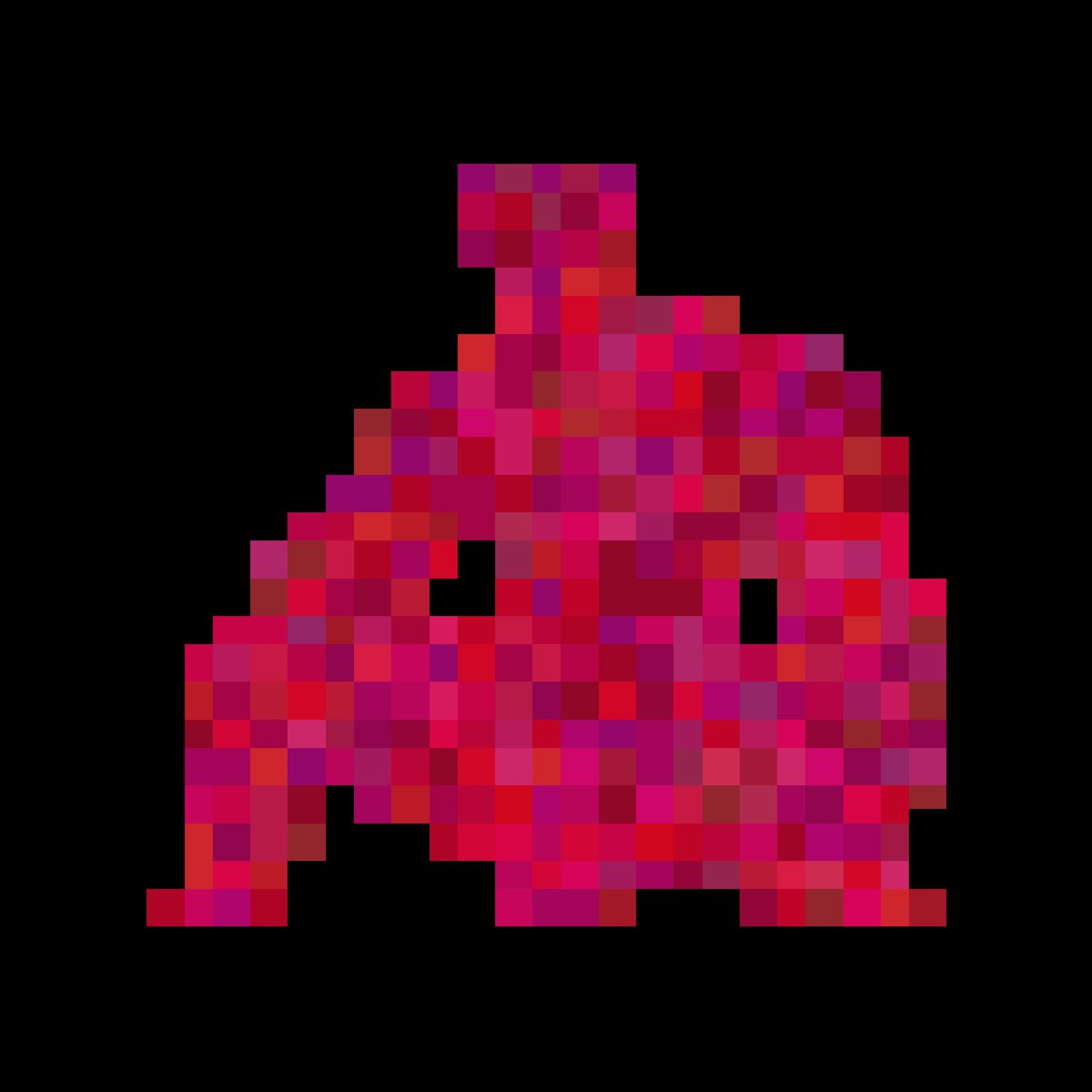 This artwork depicts someone hanging their head in defeat after a disastrous first NFT launch. Let's keep it as a talisman for good luck.