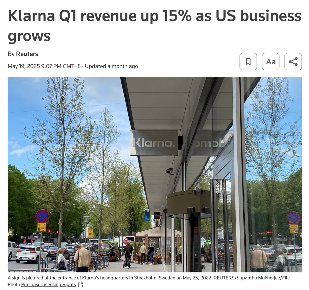 What the fuck is with US media - article that Klarna reports losses is straight after the article that reports Klarna profits increased.

Feels like I need to go to wall street to figure it out
