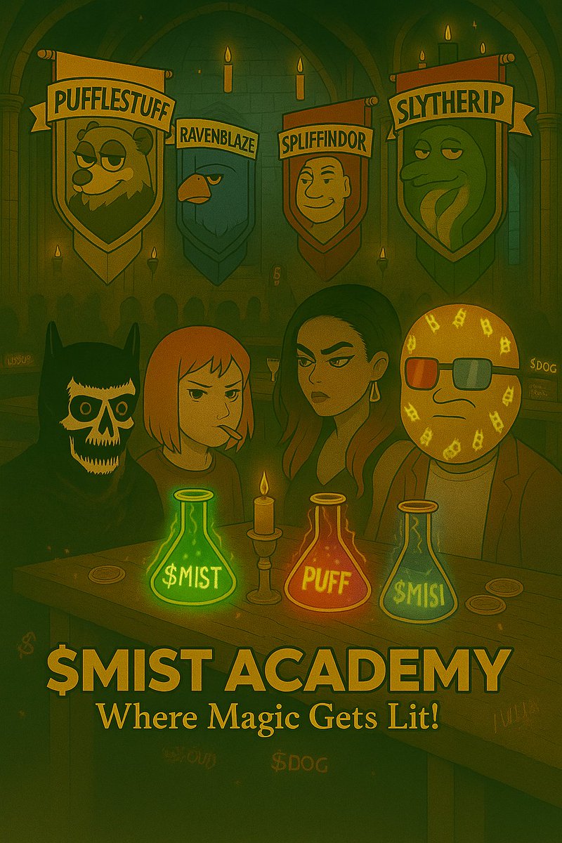 Getting a lot of DMs asking how to find your $MIST 🧪 teammates

There’s one main Alkamist gc for everyone &amp; 4 house-specific gcs depending on your squad:

>Pufflestuff 🦡 – <a href="/PsyDiss/">PsyDiss</a> 
>Ravenblaze 🦅 – <a href="/The_sugargirl/">sugargirl</a> 
>Spliffindor 🦁 – <a href="/0xCobra_/">0xCobra 🟧</a> 
>Slytherip 🐍 – <a href="/walk0nfire/">walk0nfire</a>