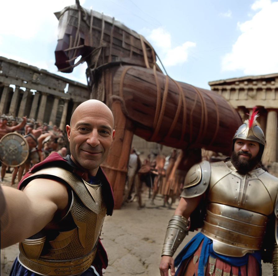 greeks just gave this horse 😭 fucking losers 🤣