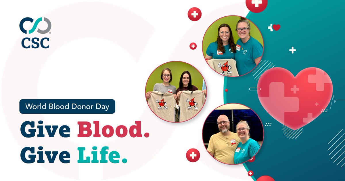 CSCGlobal's tweet image. CSC colleagues in Wilmington and Finland gave blood to honor #WorldBloodDonorDay. Just one donation can save up to three lives. 🌍 Thank you for making a global impact. 🩸 #BeCSC #CSCGivesBack