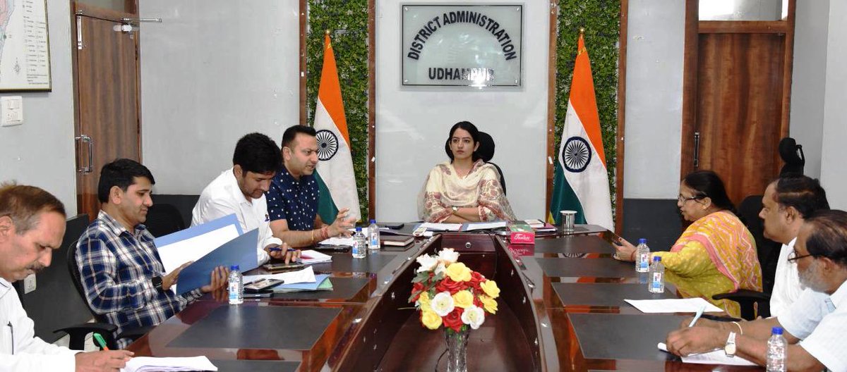 DC Udhampur (@udhadm) on Twitter photo DEO Udhampur, Ms. Saloni Rai, held a meeting with political party reps to discuss pre-Electoral Roll revision. She urged timely submission of Booth Level Agent lists, highlighting their role in voter verification. Revision to be held strictly as per ECI guidelines.
<a href="/diprjk/">Information & PR, J&K</a> DEO Udhampur, Ms. Saloni Rai, held a meeting with political party reps to discuss pre-Electoral Roll revision. She urged timely submission of Booth Level Agent lists, highlighting their role in voter verification. Revision to be held strictly as per ECI guidelines.
<a href="/diprjk/">Information & PR, J&K</a>