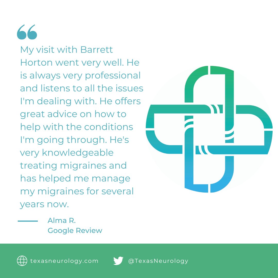 TexasNeurology's tweet image. If you struggle with migraines, you don’t have to suffer! Our team will work with you to increase headache threshold while decreasing triggerability. Schedule your virtual or in-person visit today! ➡️ bit.ly/39jz7nS