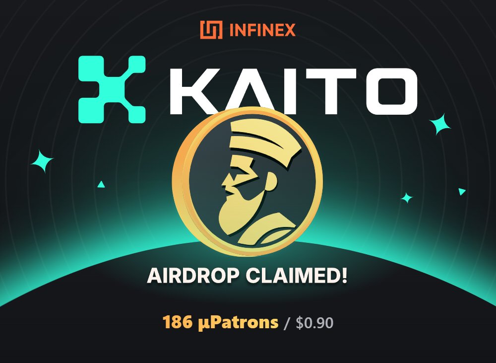 I just claimed my µPatrons airdrop from <a href="/infinex/">Infinex</a> for being a $KAITO staker