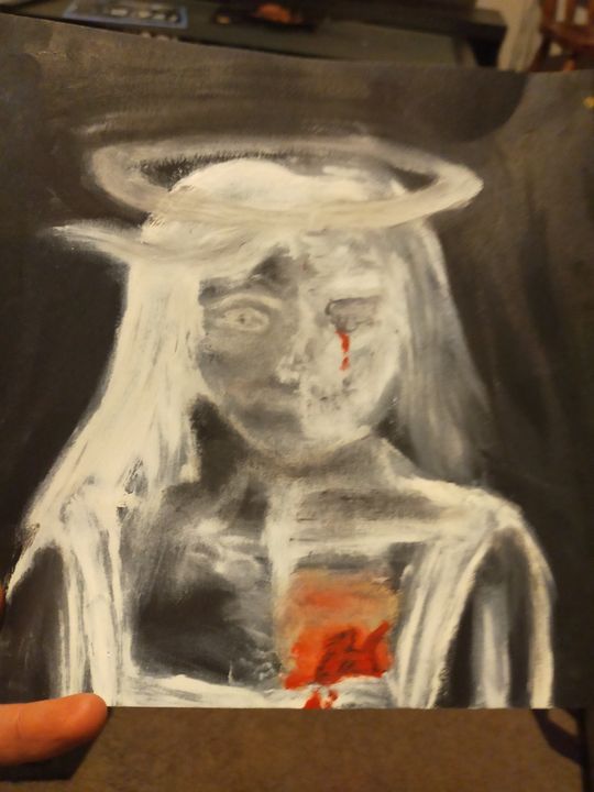 TenealleE's tweet photo. Art of the Day: "PTSD". Buy at: https://t.co/058b8EbSlD https://t.co/zipygw2XJ8