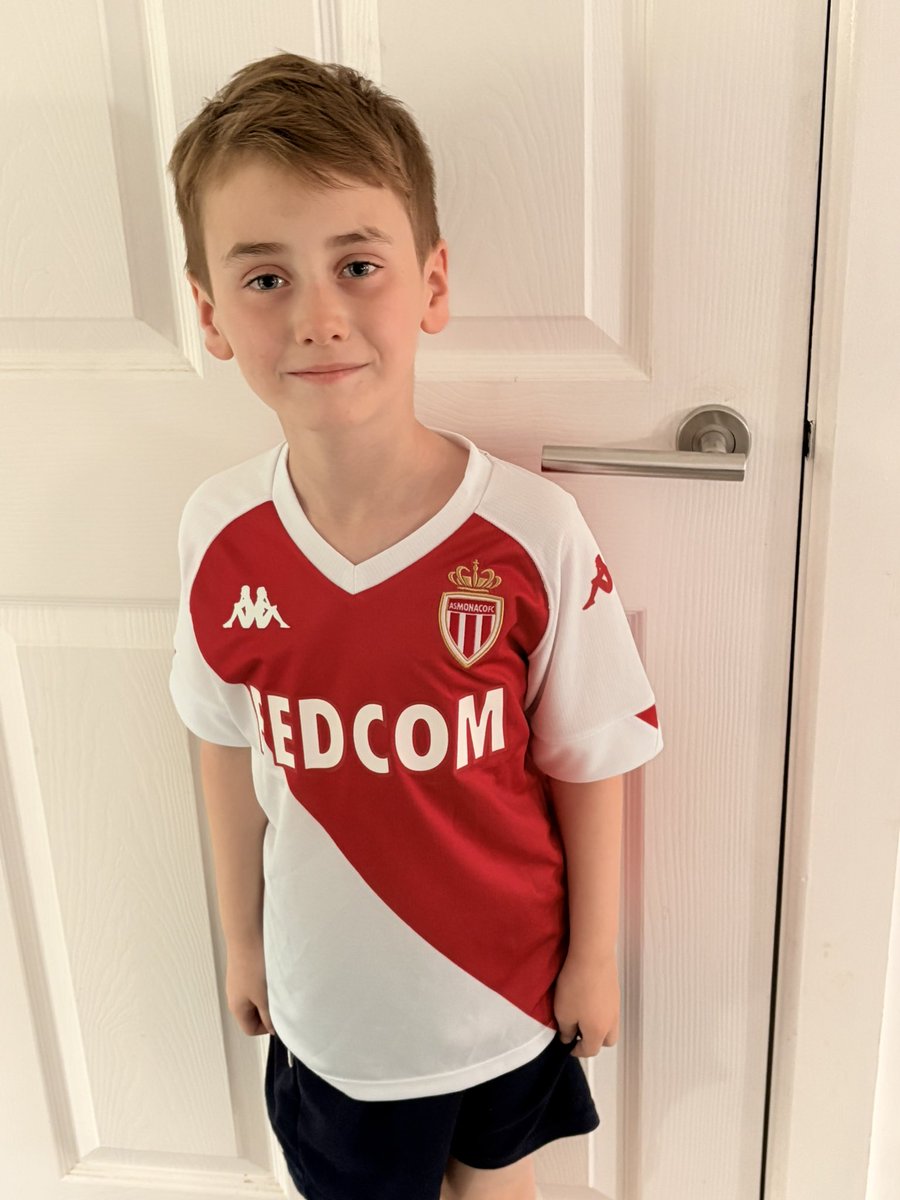 Kerry 🩵 (@kerryannelevy) on Twitter photo Straight out of the box and straight on!
Noah’s first <a href="/SurpriseShirts/">Surprise Shirts</a> and it’s a <a href="/AS_Monaco_EN/">AS Monaco EN 🇲🇨</a> 20/21 shirt!
All he asked was his favourite colour is red.
An extra bonus is he loves Ferrari and he now has Charles Leclerc’s home team shirt ❤️🤍
Spot on again guys
Thank you! Straight out of the box and straight on!
Noah’s first <a href="/SurpriseShirts/">Surprise Shirts</a> and it’s a <a href="/AS_Monaco_EN/">AS Monaco EN 🇲🇨</a> 20/21 shirt!
All he asked was his favourite colour is red.
An extra bonus is he loves Ferrari and he now has Charles Leclerc’s home team shirt ❤️🤍
Spot on again guys
Thank you!