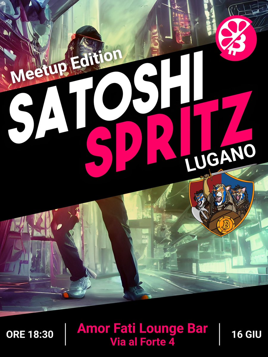 Satoshi Spritz – Meetup Edition ⚡🍹

Anche lunedì 17.06 ci troviamo da Amor Fati per il nostro consueto #Bitcoin meetup a Lugano!

📍 Amor Fati Via al Forte 4
🕠 Dalle 18:30

Dopo il meetup: drink vista lago a Lugano Marittima! 🌅

☝️ Prossima Accademia SBAM: lunedì 23 giugno