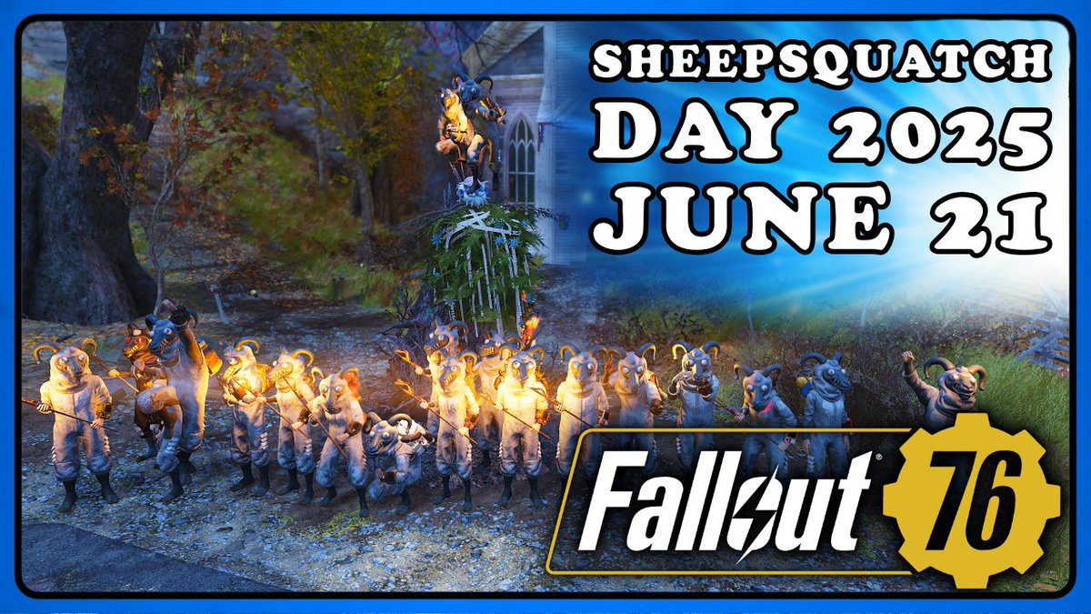 Join The Fun, Next Week is Our 6th Sheepsquatch Day :).
All You Need is Sheepsquatch Plush costume and flaming Pitchfork.
Here's How it Went in Previous Years:
2024 - youtube.com/live/uL3X9n7ld…
2023 - youtube.com/live/PdqcprXsa…
2022 - youtube.com/live/Jz9r6cEHm…
2021 -