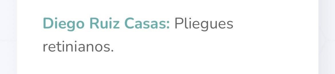 👁️ El pasado viernes 13/7 el Dr Ruiz presentó su trabajo sobre “Pliegues coroideos” en el encuentro #RetinaBilbao2025 : I Curso de Actualización en retina médico y quirúrgica.  
#RyC #oftalmologia #retina