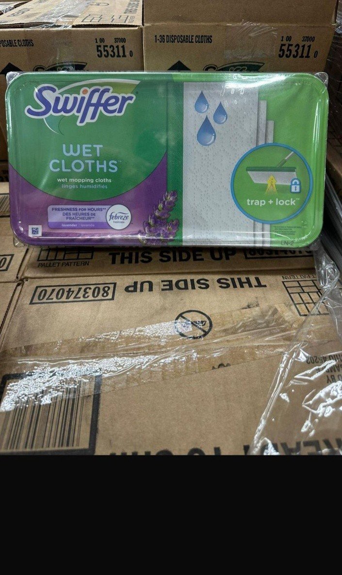 💥 Swiffer Pallet for Sale 💥
348 units | $2.50 each | $870/pallet
📍 Ships from USA
Ideal for #Wholesalers #Retailers #AmazonSellers

DM for product list or to order.
#Swiffer #BulkCleaningSupplies #WholesaleDeals