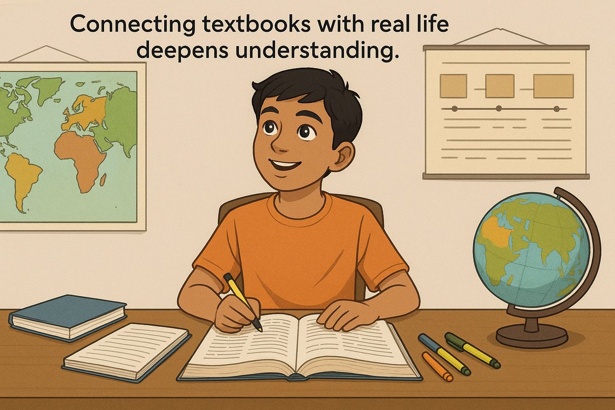 sonuedu's tweet image. 4. One NCERT Chapter Every Weekend
• Choose from History, Geography or Economics
• Link Textbook Knowledge with Real-World Events
• Builds Concept Clarity Over Time
#NCERT #ConceptBasedLearning