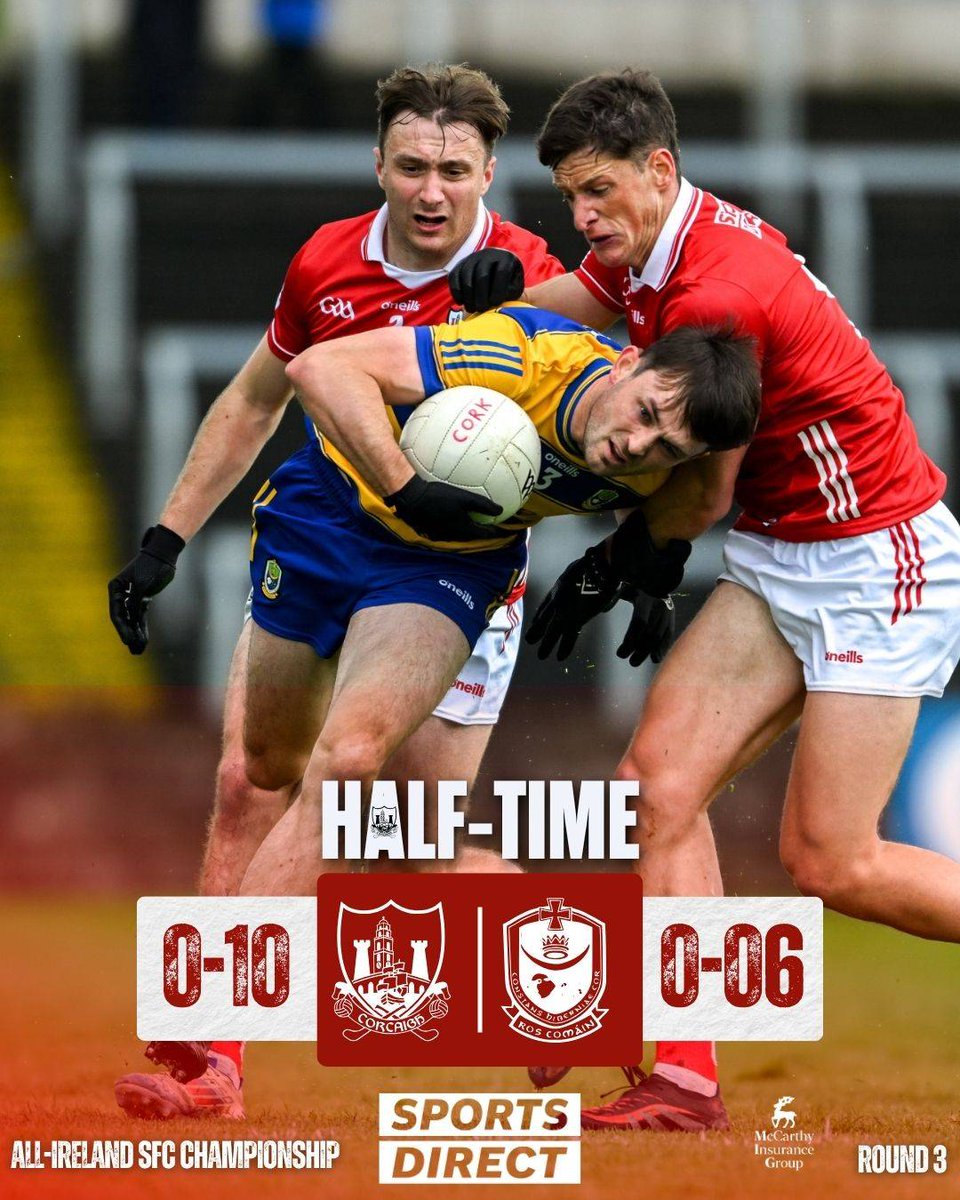 OfficialCorkGAA's tweet photo. Half-Time in Portlaoise https://t.co/HuiSP2N6WM
