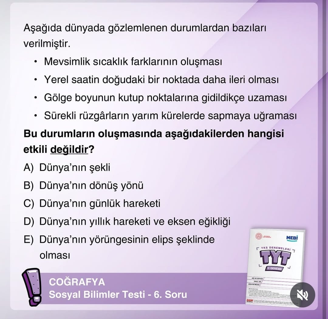 MEB'İN YIL İÇİNDE YAYIMLADIĞI EN DİKKAT ÇEKİCİ 63 TYT SORUSU flood...(AYT'leri atmıştım, sevdiğiniz arkadaşlarınıza da yollamayı unutmayın)