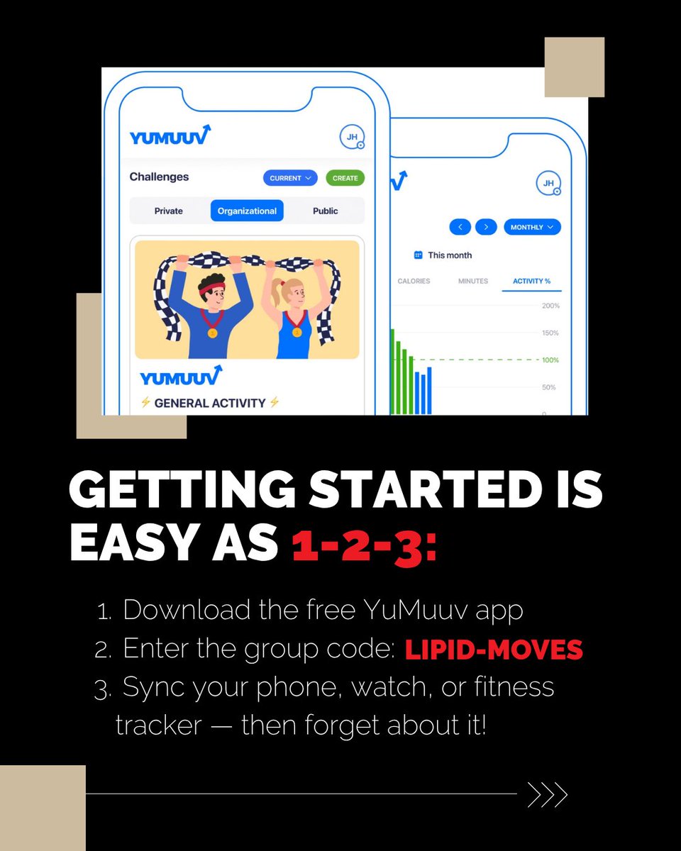 foundationofnla's tweet image. No pressure, just progress.💪🧠
Join #BeatTheStats — a free wellness movement that supports both body & mind.
✅Weekly goals
🏆Real prizes
📲2-min setup with the YuMuuv app
Feel good — on your terms.
Whenever you’re ready, you can find the app here: yumuuv.com/en/get