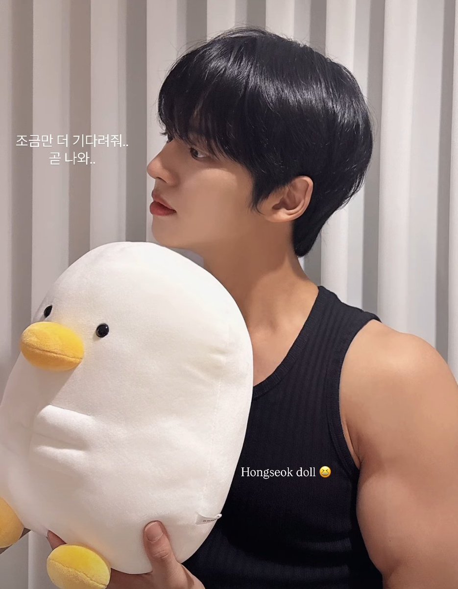 wenhanly's tweet photo. HONGSEOK DOLL COMING OUT SOON?!?! https://t.co/vodWtLEB45