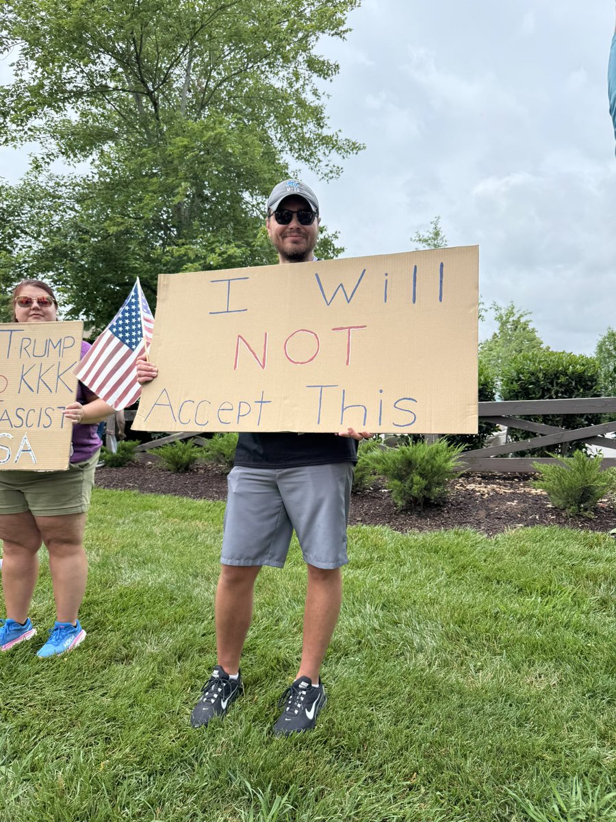 So it turns out I still report from protests #NoKings