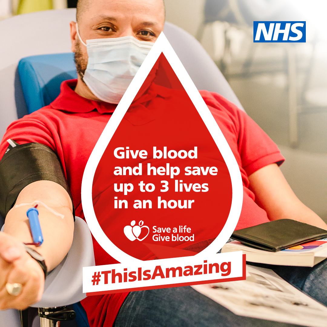 It’s World Blood Donor Day! Save a life - give blood: blood.co.uk 🩸 #GiveBlood #WorldBloodDonorDay