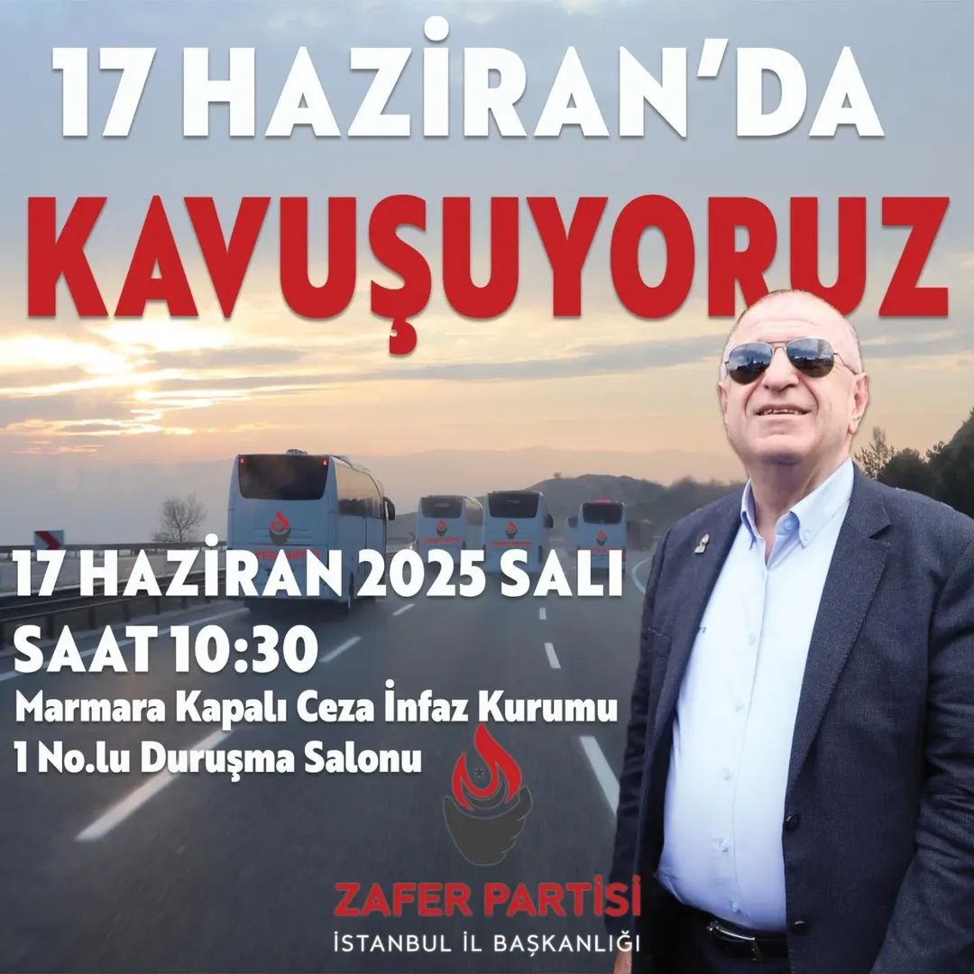 148 gün boyunca nöbet tuttuk, görevimizi eksiksiz yaptık.
Şimdi,Genel Başkanımız Ümit Özdağ’a kavuşma zamanı.
Tüm Zafer Partilileri, gönüldaşlarımızı ve adalete inanan herkesi bu tarihi ana tanıklık etmeye davet ediyoruz.
<a href="/umitozdag/">Ümit Özdağ</a> <a href="/HakanAksit34/">Hakan Akşit</a>
