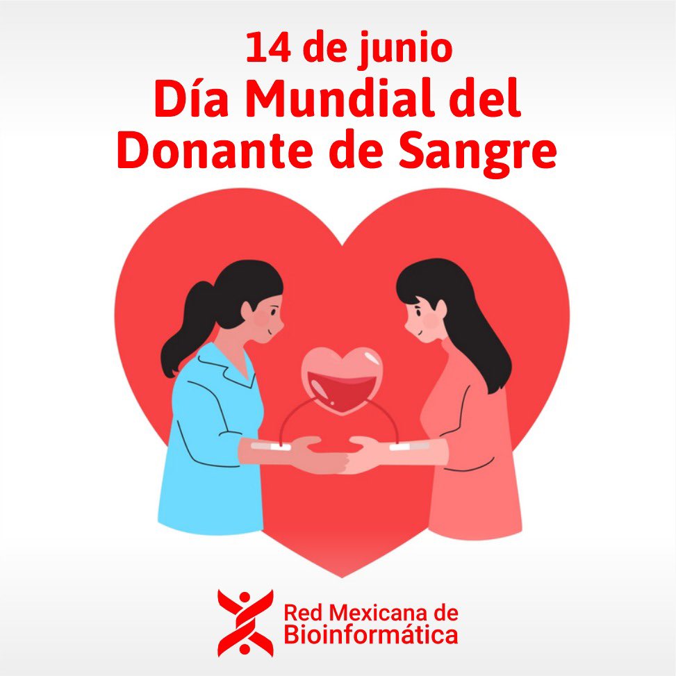 RBioinformatica's tweet image. 🩸 Hoy es el #DíaMundialDelDonanteDeSangre
Gracias a quienes donan y salvan vidas con este acto de amor.
Una sola donación puede salvar hasta 3 personas.
🌍 ¡Dona sangre, comparte vida!
#14deJunio #DonarSangreEsSalvar #RMB #Bioinformática
